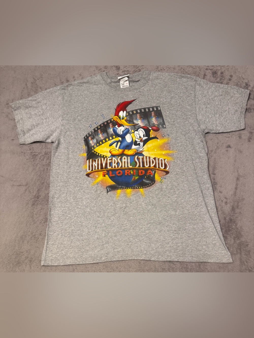 Vintage Universal Studios Florida Woody Woodpecker Chilly Willy T-Shirt Men’s L